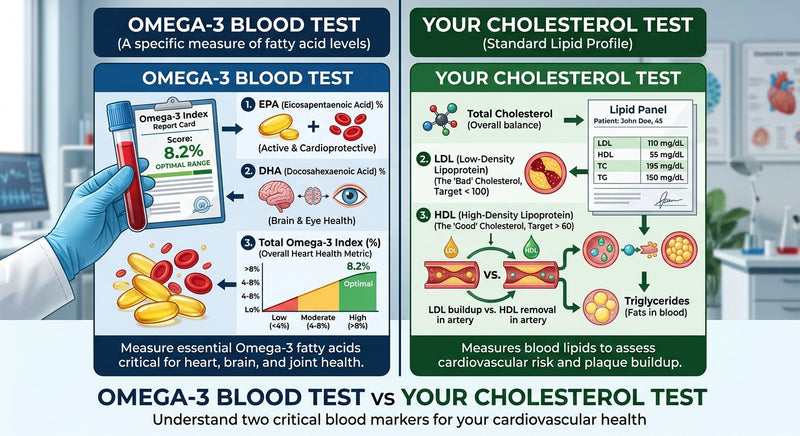 Omega-3 Blood Test vs Your Cholesterol Test: What Routine Bloods Miss
