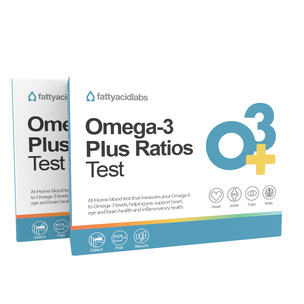 Omega-3 Plus Ratios — 2-Pack at-home omega-3 test kit, Australia