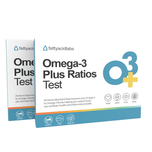 Omega-3 Plus Ratios — 2-Pack at-home omega-3 test kit, Australia