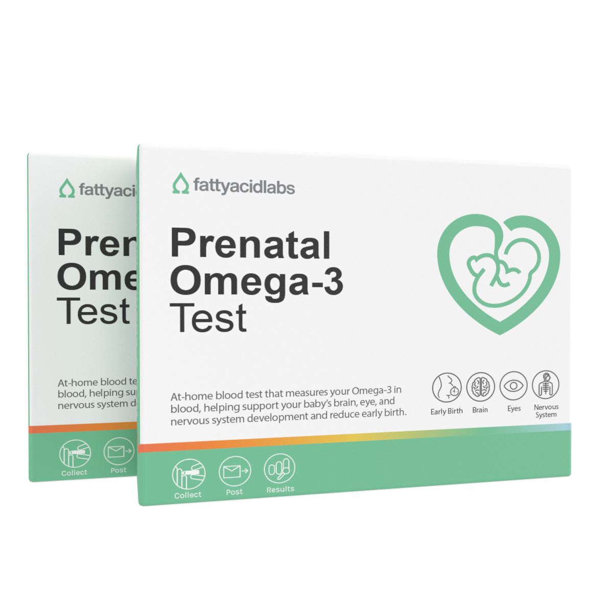 Prenatal Omega-3 — 2-Pack at-home omega-3 test kit, Australia